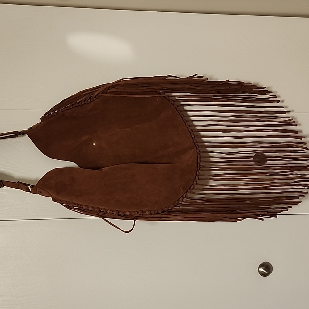 Crown vintage hobo faux leather bag